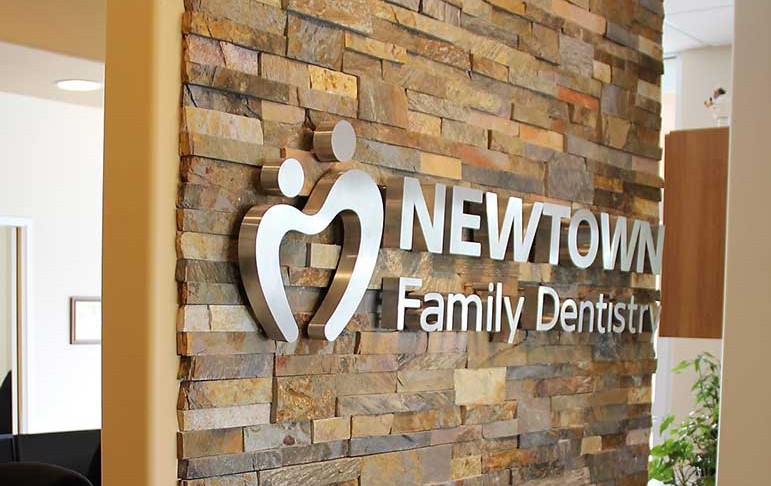 Newtown Family Dentistry Office sign